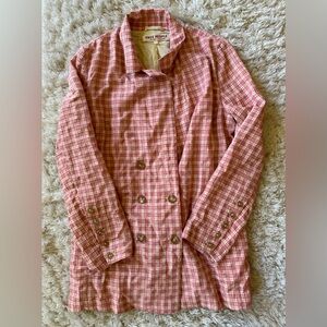 Free People Olivia Gingham Blazer